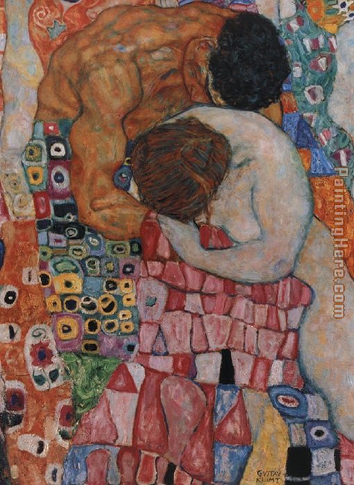 Death and Life painting - Gustav Klimt Death and Life art painting